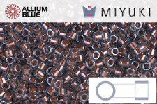 MIYUKI Delica® Seed Beads (DB1706) 11/0 Round - Copper Pearl Lined Aqua