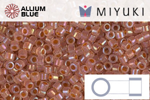 MIYUKI Delica® Seed Beads (DB1733) 11/0 Round - Dark Peach Lined Opal AB - 关闭视窗 >> 可点击图片