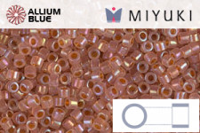 MIYUKI Delica® Seed Beads (DB1733) 11/0 Round - Dark Peach Lined Opal AB