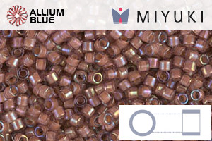 MIYUKI Delica® Seed Beads (DB1737) 11/0 Round - Rose Lined Amethyst AB - 关闭视窗 >> 可点击图片