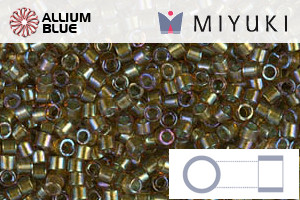 MIYUKI Delica® Seed Beads (DB1739) 11/0 Round - Sparkling Mint Lined Topaz AB - 关闭视窗 >> 可点击图片