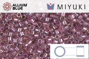 MIYUKI Delica® Seed Beads (DB1745) 11/0 Round - Sparkling Antique Rose Lined Crystal AB - 关闭视窗 >> 可点击图片