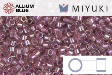 MIYUKI Delica® Seed Beads (DB1745) 11/0 Round - Sparkling Antique Rose Lined Crystal AB