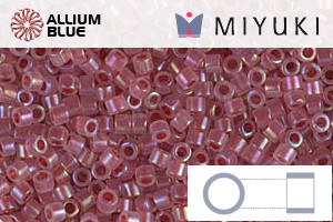 MIYUKI Delica® Seed Beads (DB1746) 11/0 Round - Claret Lined Opal AB - 关闭视窗 >> 可点击图片