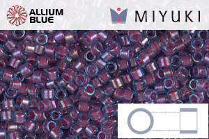 MIYUKI Delica® Seed Beads (DB1758) 11/0 Round - Hot Pink Lined Aqua AB