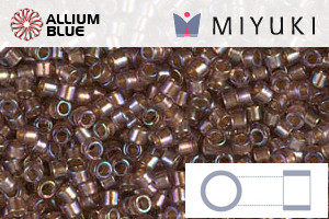 MIYUKI Delica® Seed Beads (DB1759) 11/0 Round - Sparkling Beige Lined Amethyst AB - 关闭视窗 >> 可点击图片