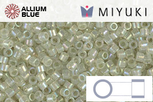 MIYUKI Delica® Seed Beads (DB1765) 11/0 Round - Sparkling Celery Lined Opal AB - 关闭视窗 >> 可点击图片