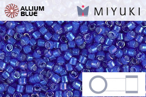 MIYUKI Delica® Seed Beads (DB1785) 11/0 Round - White Lined CobaLight AB - 关闭视窗 >> 可点击图片