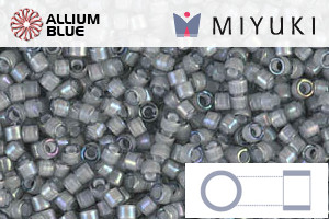 MIYUKI Delica® Seed Beads (DB1793) 11/0 Round - White Lined Gray AB - 关闭视窗 >> 可点击图片