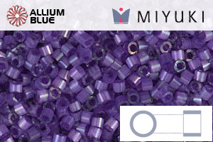 MIYUKI Delica® Seed Beads (DB1810) 11/0 Round - Dyed Purple Silk Satin