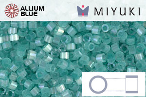 MIYUKI Delica® Seed Beads (DB1812) 11/0 Round - Dyed Light Aqua Green Silk Satin
