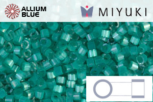 MIYUKI Delica® Seed Beads (DB1813) 11/0 Round - Dyed Aqua Green Silk Satin - 关闭视窗 >> 可点击图片