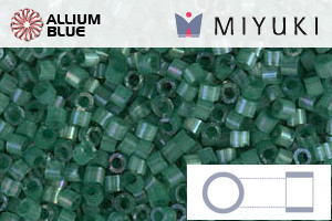 MIYUKI Delica® Seed Beads (DB1814) 11/0 Round - Dyed Emerald Silk Satin - Click Image to Close