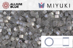 MIYUKI Delica® Seed Beads (DB1817) 11/0 Round - Dyed Smoke Gray Silk Satin - Click Image to Close