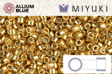 MIYUKI Delica® Seed Beads (DB1832) 11/0 Round - Duracoat Galvanized Gold