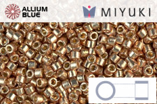 MIYUKI Delica® Seed Beads (DB1834) 11/0 Round - Duracoat Galvanized Champagne