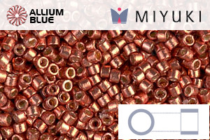 MIYUKI Delica® Seed Beads (DB1837) 11/0 Round - DURACOAT Galvanized Pink Blush - Click Image to Close
