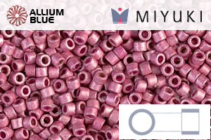 MIYUKI Delica® Seed Beads (DB1840F) 11/0 Round - DURACOAT Galvanized Hot Pink Frosted - Click Image to Close