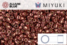 MIYUKI Delica® Seed Beads (DB1842) 11/0 Round - Duracoat Galvanized Dark Berry