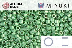 MIYUKI Delica® Seed Beads (DB1844F) 11/0 Round - DURACOAT Galvanized Dark Mint Green Frosted - Haga Click en la Imagen para Cerrar