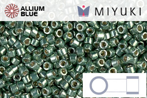 MIYUKI Delica® Seed Beads (DB1845) 11/0 Round - Duracoat Galvanized Sea Green - Haga Click en la Imagen para Cerrar