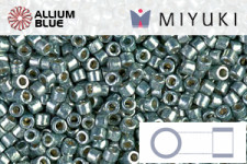 MIYUKI Delica® Seed Beads (DB1846) 11/0 Round - Duracoat Galvanized Dark Sea Foam