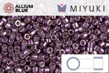 MIYUKI Delica® Seed Beads (DB1850) 11/0 Round - Duracoat Galvanized Egg Plant