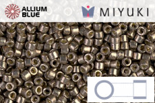 MIYUKI Delica® Seed Beads (DB1852) 11/0 Round - Duracoat Galvanized Pewter