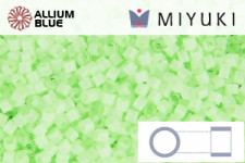 MIYUKI Delica® Seed Beads (DB1858) 11/0 Round - Luminous Silk Lime Green