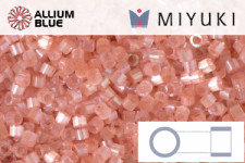 MIYUKI Delica® Seed Beads (DB1863) 11/0 Round - Silk Deep Salmon AB