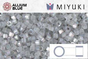 MIYUKI Delica® Seed Beads (DB1871) 11/0 Round - Silk Grey Suede AB