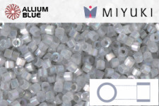 MIYUKI Delica® Seed Beads (DB1871) 11/0 Round - Silk Grey Suede AB