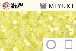 MIYUKI Delica® Seed Beads (DB1873) 11/0 Round - Silk Citrus Yellow AB - Haga Click en la Imagen para Cerrar