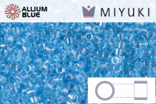 MIYUKI Delica® Seed Beads (DB1890) 11/0 Round - Transparent Sky Blue Luster