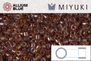 MIYUKI Delica® Seed Beads (DB1891) 11/0 Round - Transparent Auburn Luster - Haga Click en la Imagen para Cerrar