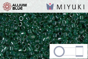 MIYUKI Delica® Seed Beads (DB1894) 11/0 Round - Transparent Emerald Green Luster - Haga Click en la Imagen para Cerrar