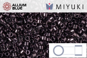 MIYUKI Delica® Seed Beads (DB1991) 11/0 Round - Metallic Dk. Plum - Haga Click en la Imagen para Cerrar