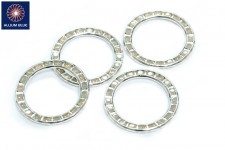 Swarovski Circle Multi Stone Settings (37720), PP18, Plated, 001, With Stones in PP18 - Light Grey Opal