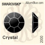 Swarovski Rose Flat Back No-Hotfix (2000) SS9 - Clear Crystal (Unfoiled) - Haga Click en la Imagen para Cerrar