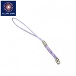 Braided Mini Lanyard, Light Purple, 75mm