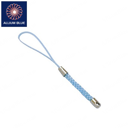 Braided Mini Lanyard, Light Blue, 75mm - ウインドウを閉じる