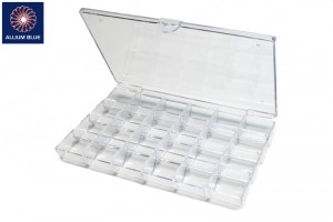 Clear Plastic Beads Container, Acrylic, Clear, 130x180x25mm